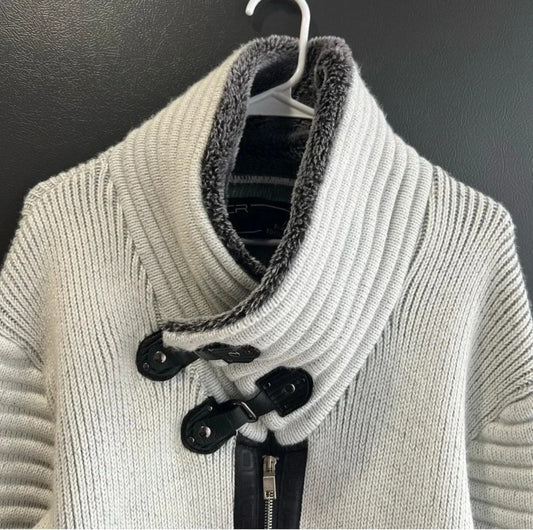 LCR Black Edition Men’s Sweater Climax Smokey Grey Size Medium